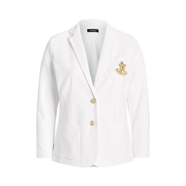 Blazer de metais preciosos jacquard