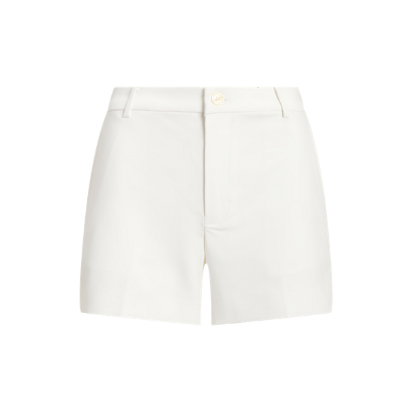 Pleated Stretch Cotton Short