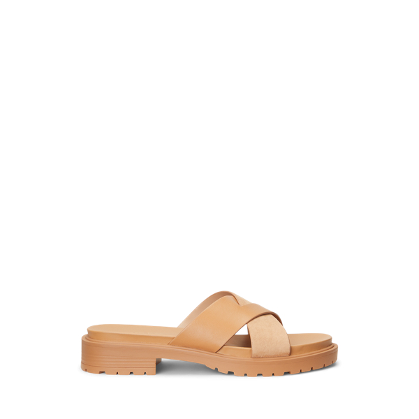Sandales Kelsie en daim et cuir nappa