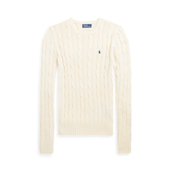 Pull torsadé à col rond en coton pour Women | Ralph Lauren® FR
