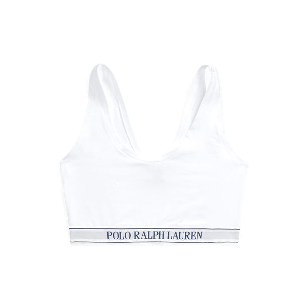 Repeat-Logo Scoop Cropped Tank