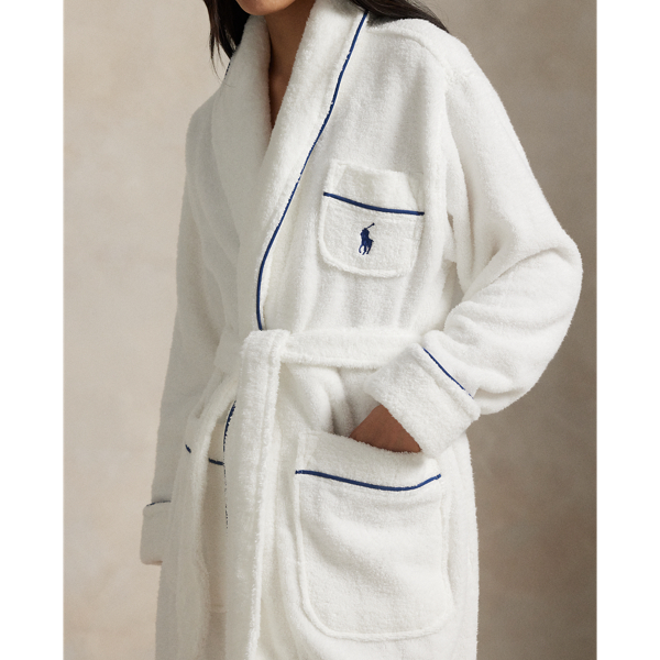Logo-Monogram Shawl-Collar Bath Robe for Women | Ralph Lauren?? PE