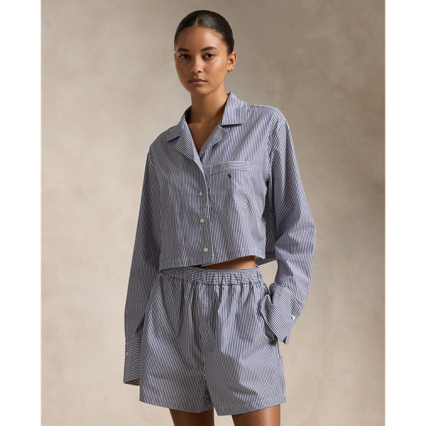 Pyjama chemise courte et short popeline pour Women | Ralph Lauren® FR