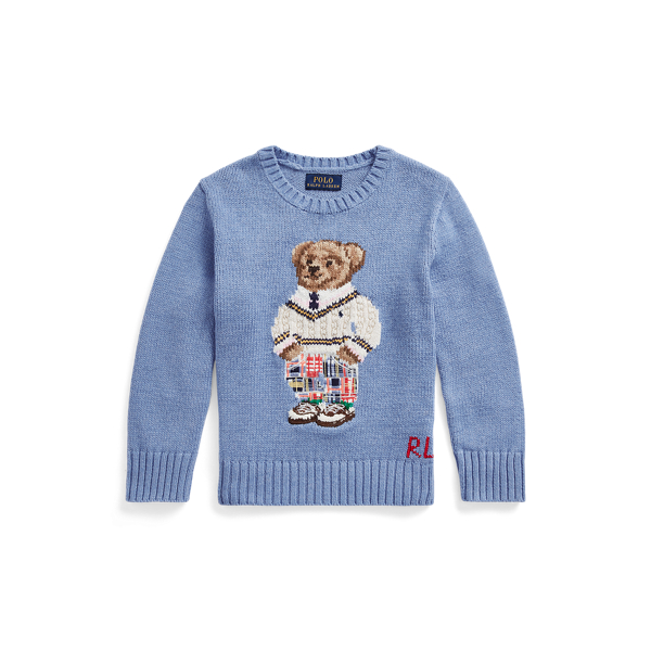 Camisola de malha em algodão Polo Bear