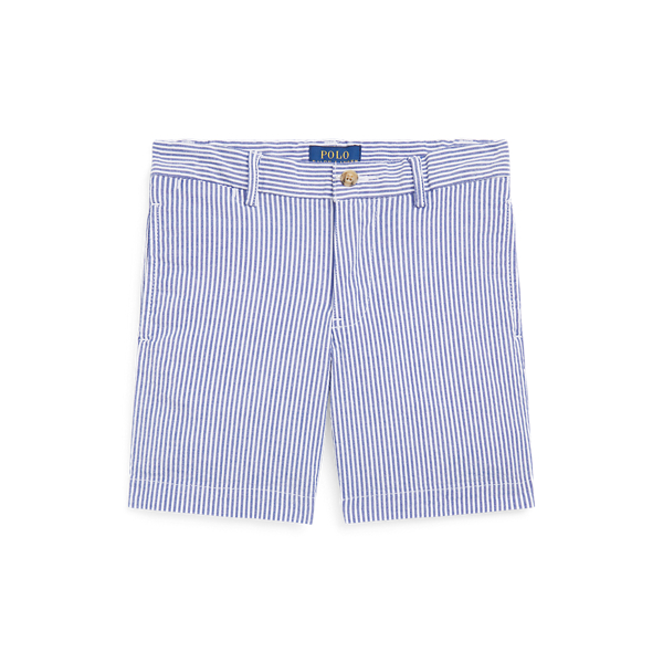 Stretch Cotton Seersucker Short