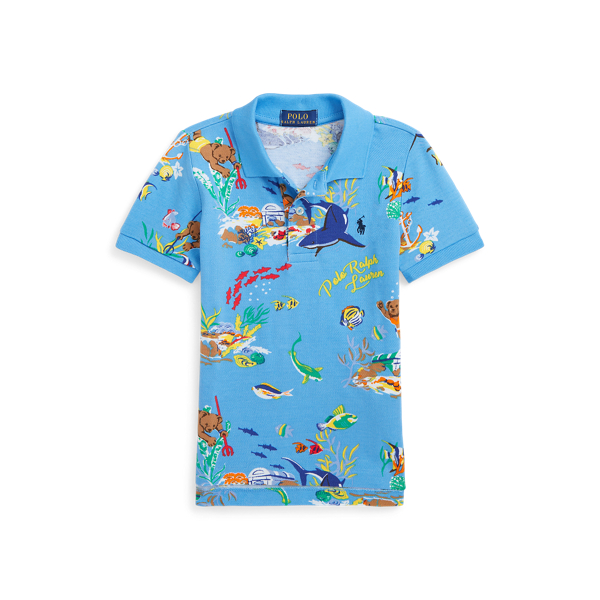 Camisa Polo de algodão com Polo Bear