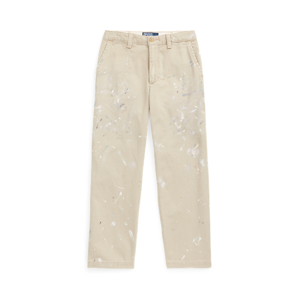 Classic Fit Paint-Splatter Chino Trouser