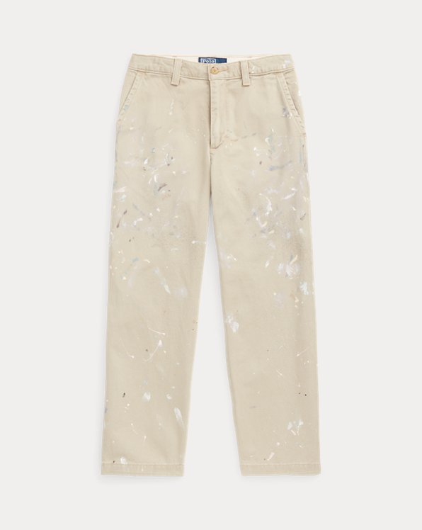 Classic Fit Paint-Splatter Chino Trouser