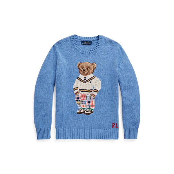 Camisola de malha em algodão Polo Bear