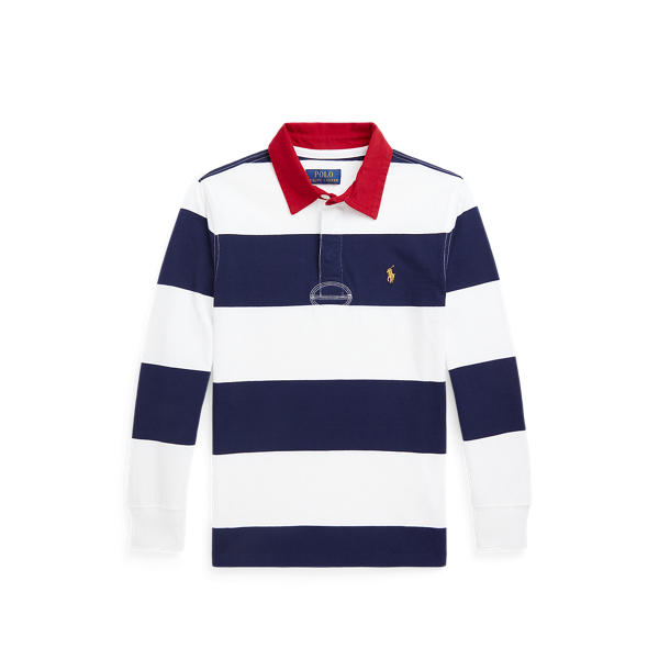 Striped Cotton Jersey Rugby Shirt