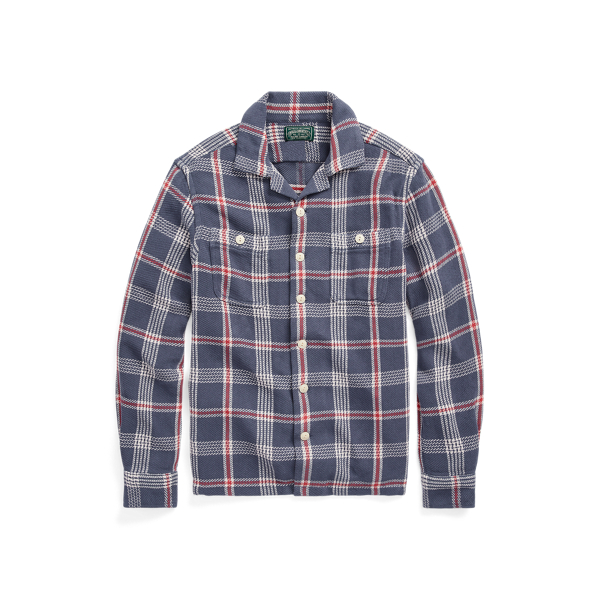 Chemise safari écossaise flanelle coton