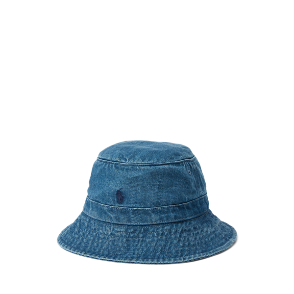 Indigo Cotton Denim Bucket Hat