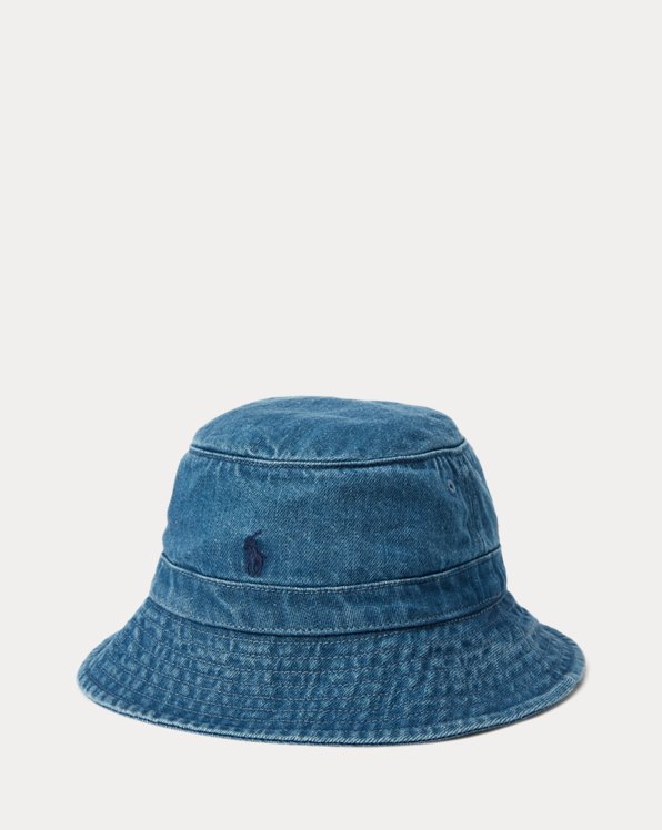 Indigo Cotton Denim Bucket Hat