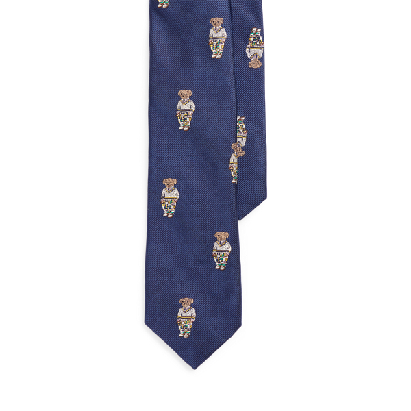Polo Bear Silk Repp Tie