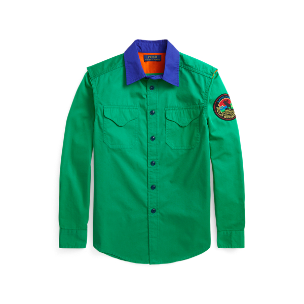 Camisa de caminhada de sarja