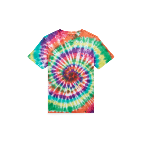 T-shirt em malha de algodão tingida