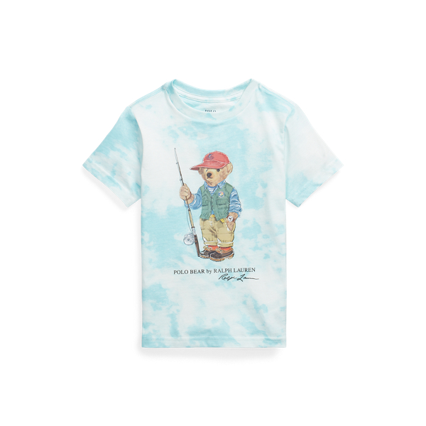 Polo Bear Tie-Dye-Print Cotton Tee