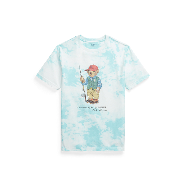 Polo Bear Tie-Dye-Print Cotton Tee
