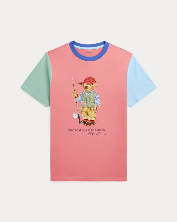 T-shirt Polo Bear com blocos de cores