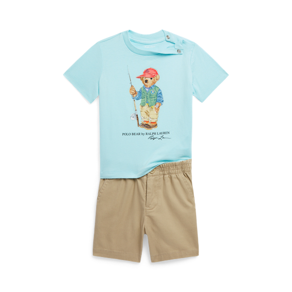 Polo Bear Tee &amp; Polo Prepster Short Set