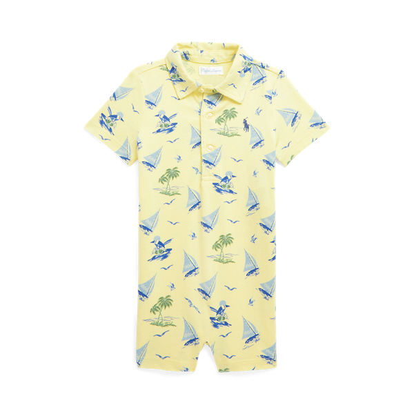 Polo Bear Cotton Jersey Polo Shortall