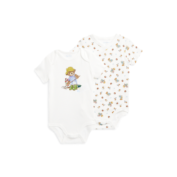 Polo Bear Cotton Bodysuit 2-Pack