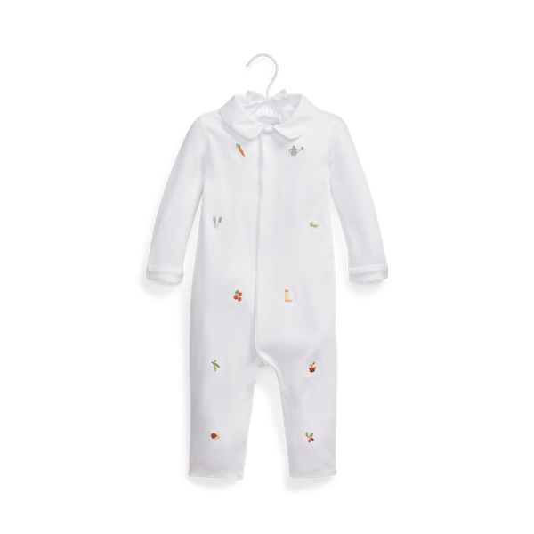 Embroidered Cotton Coverall