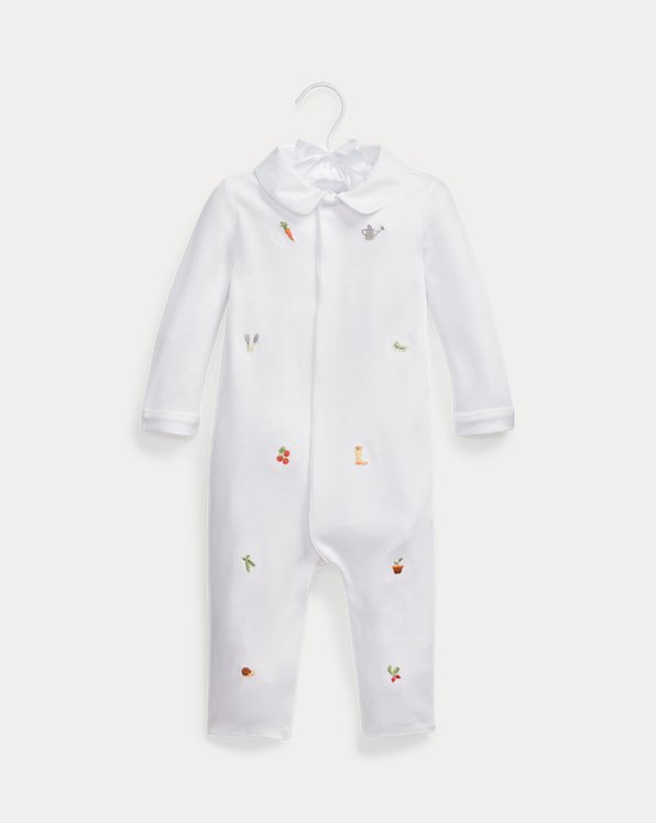 Embroidered Cotton Coverall