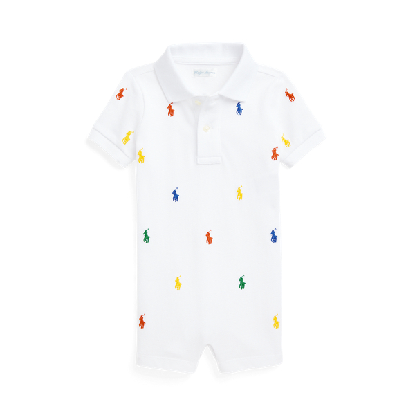 Polo Pony Cotton Mesh Polo Shortall