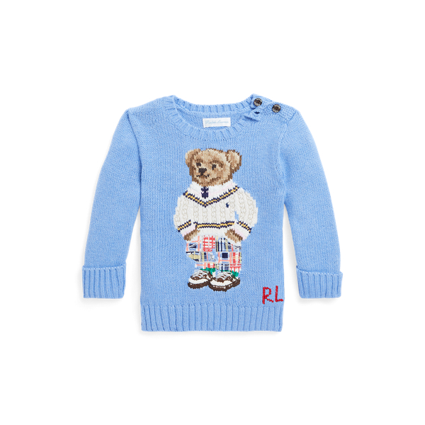Camisola de malha em algodão Polo Bear