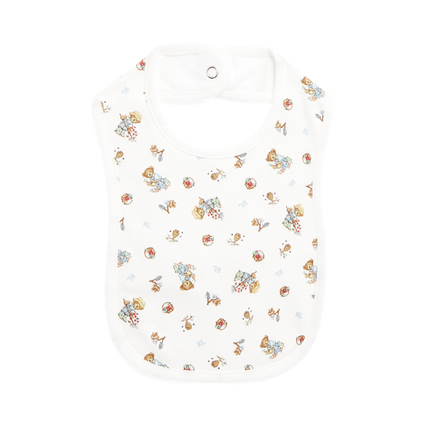 Babete em interlock de algodão Polo Bear