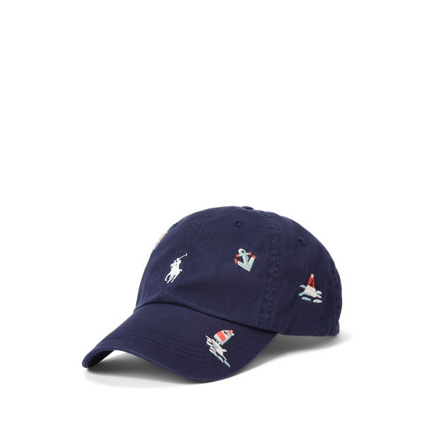 Casquette de baseball nautique en sergé