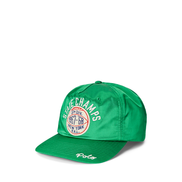 Chenille-Patch Satin Ball Cap