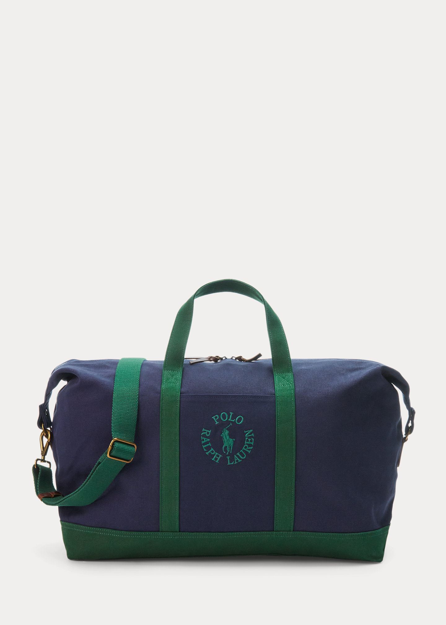 Logo-Embroidered Canvas Duffel