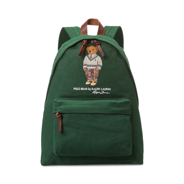 Polo Bear Canvas Backpack