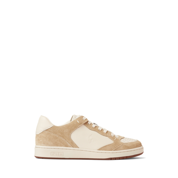 Baskets Court en cuir et daim
