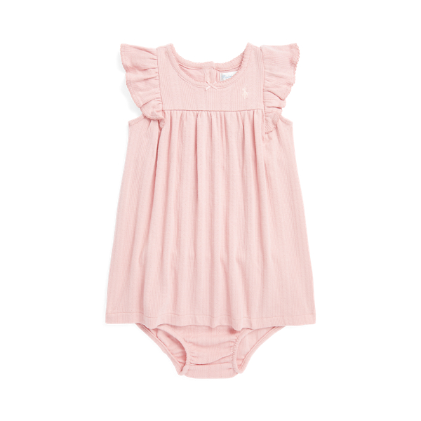 Robe bloomer maille pointelle coton