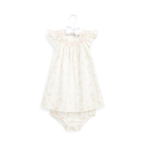 Floral Smocked Dress &amp; Bloomer
