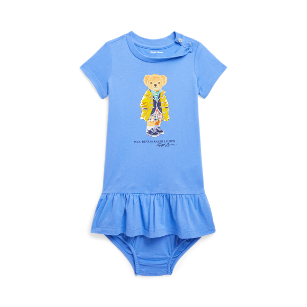 Robe &amp; bloomer Polo Bear jersey de coton