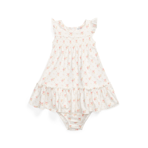 Robe fleurie jersey de coton et bloomer