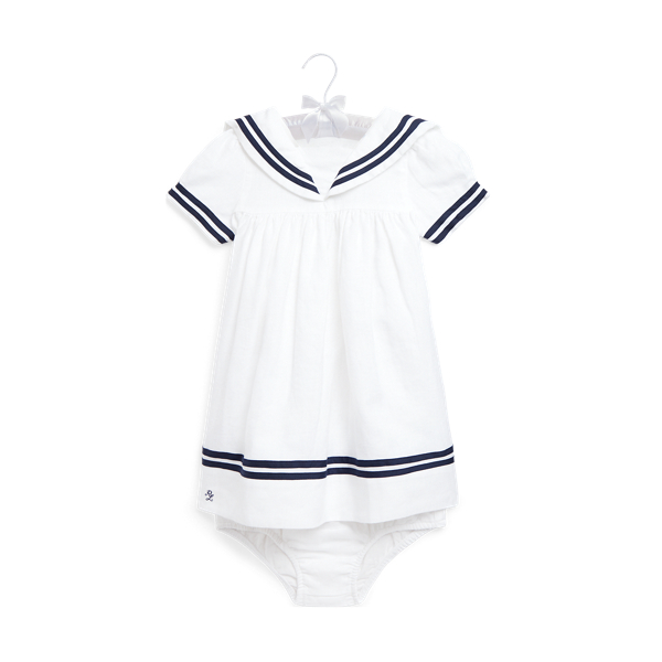 Robe nautique en lin et bloomer