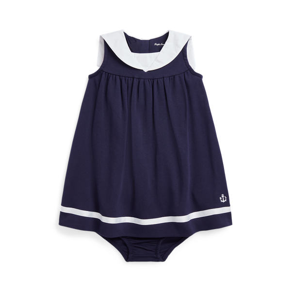 Robe nautique en coton et bloomer