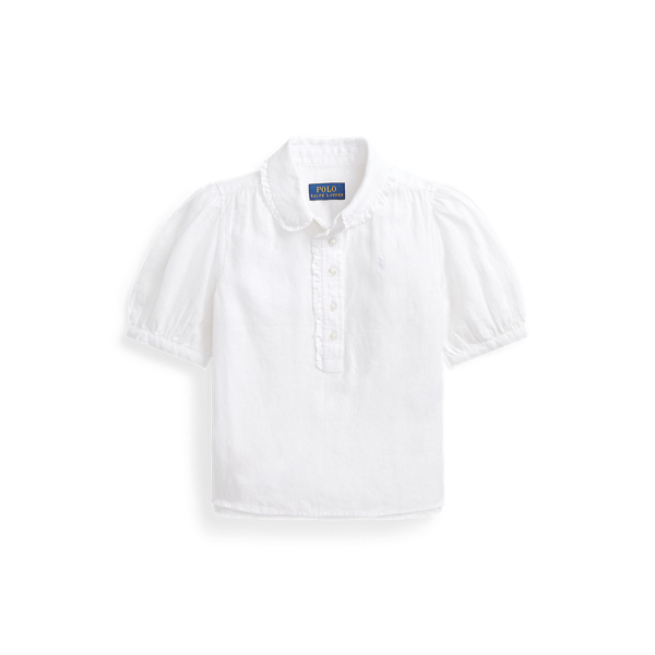 Camisa de manga curta com folhos