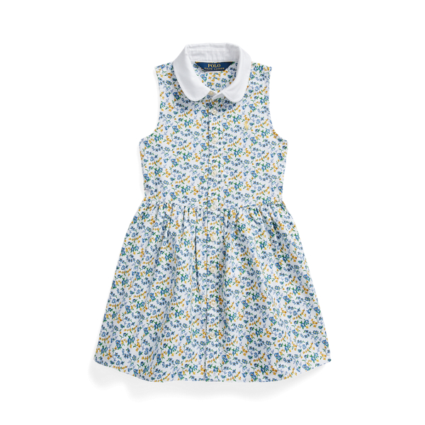 Floral Cotton Oxford Shirtdress