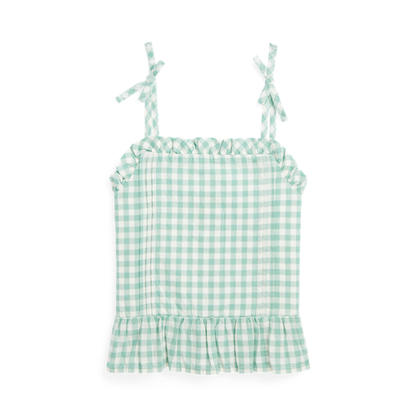 Gingham Cotton Madras Top