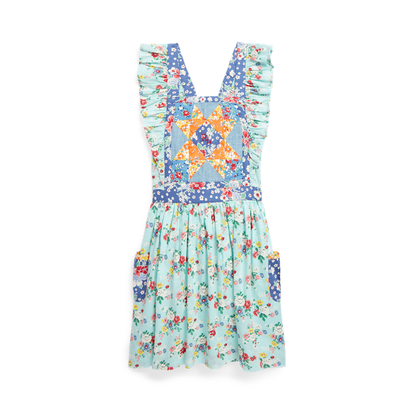 Patchwork Floral Cotton Dress
