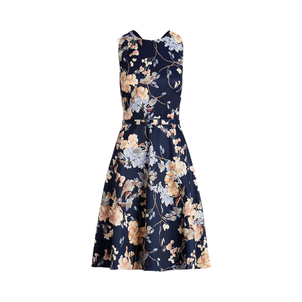 Floral Belted Faille Cocktail Dress for Women | Ralph Lauren® BE