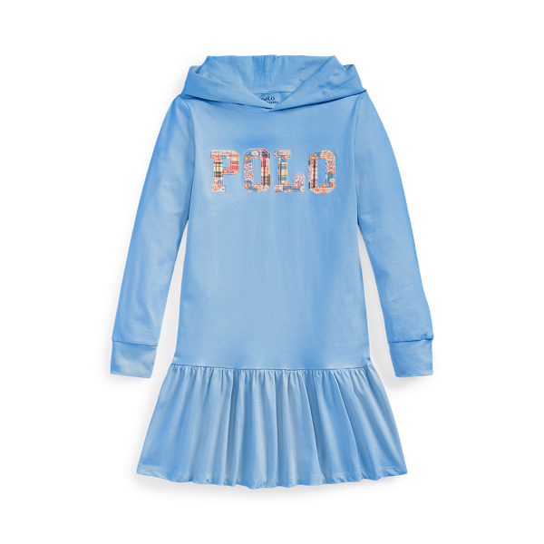 Logo Cotton Jersey Hooded Dress