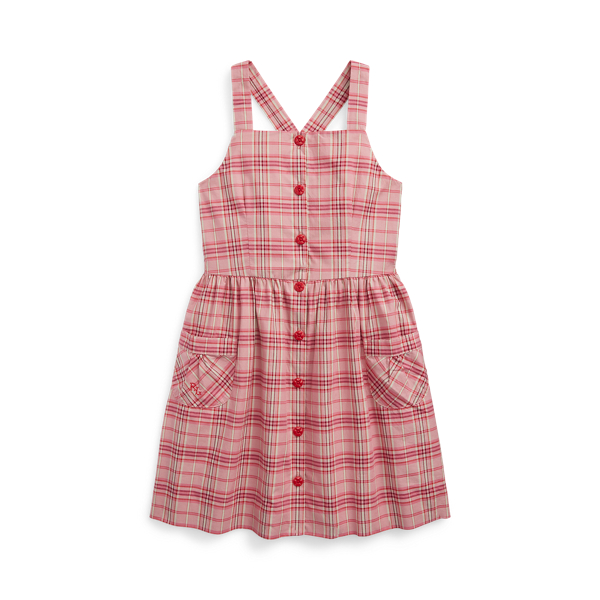 Plaid Cotton Poplin Dress