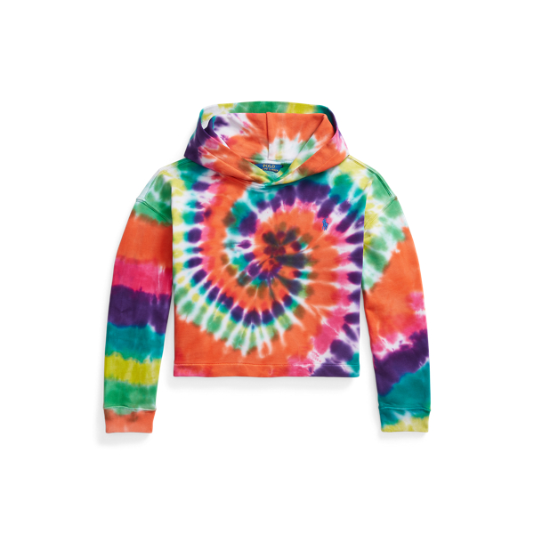Sweat à capuche coton tie-dye